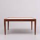 Teak coffee table Laminated top 1960s Scandinavian