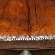 Chaise de bureau pivotante Mid Century Modern De Sede DS35 cuir