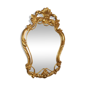 miroir en bois doré