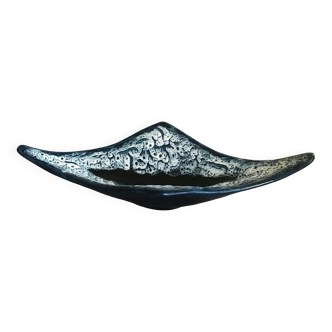 Coupe centre de table en céramique de vallauris fat lava écume de mer 55 cm