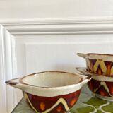 3 stoneware bowls with Saint Clément ears