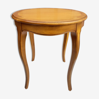 Side table in chestnut tinted cherry height 68 cm