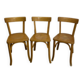 Set of 3 Baumann bistro chairs
