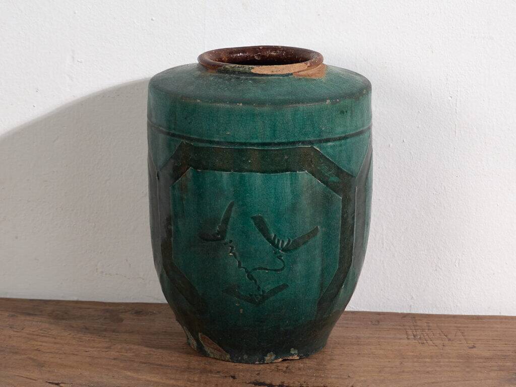 Antique vase with calligraphic and floral motifs (circa 1820) #32