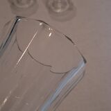 Set of 6 antique faceted stemmed wine glasses in very good condition.