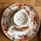 2 antique cups with saucers Sarreguemines Kyoto ironstone