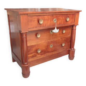 Ancienne petite commode bois massif