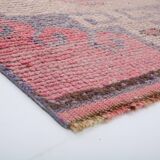 3x10 Soft Pastel Pink Vintage Runner Rug, 87x300Cm