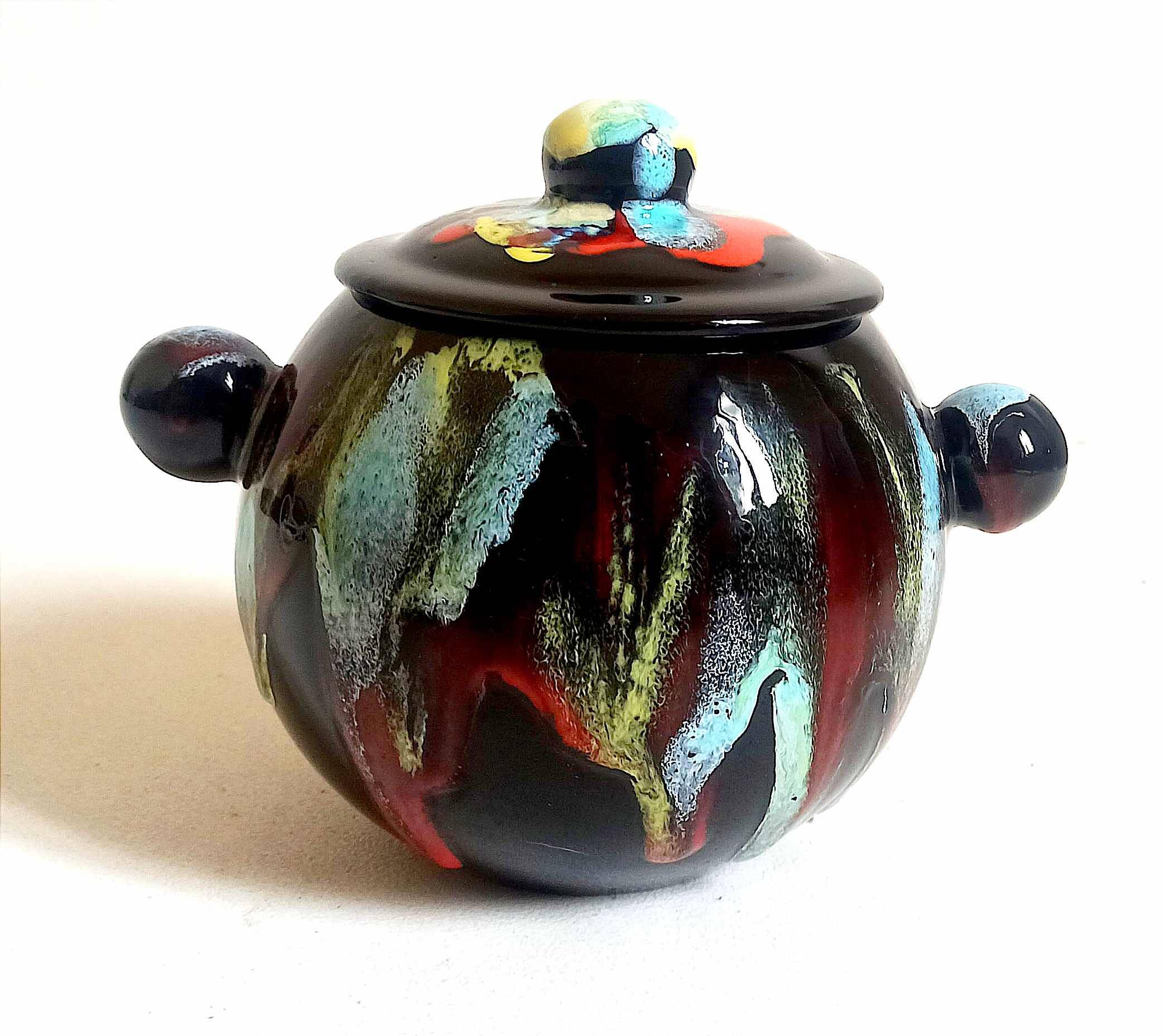 Vallauris ceramic candy box 1960s