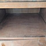 Vintage Wooden Nightstand with Marble Top