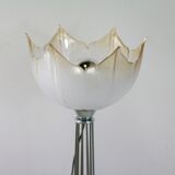 Lamp "space age". glass reflector, metal base. Circa 1970