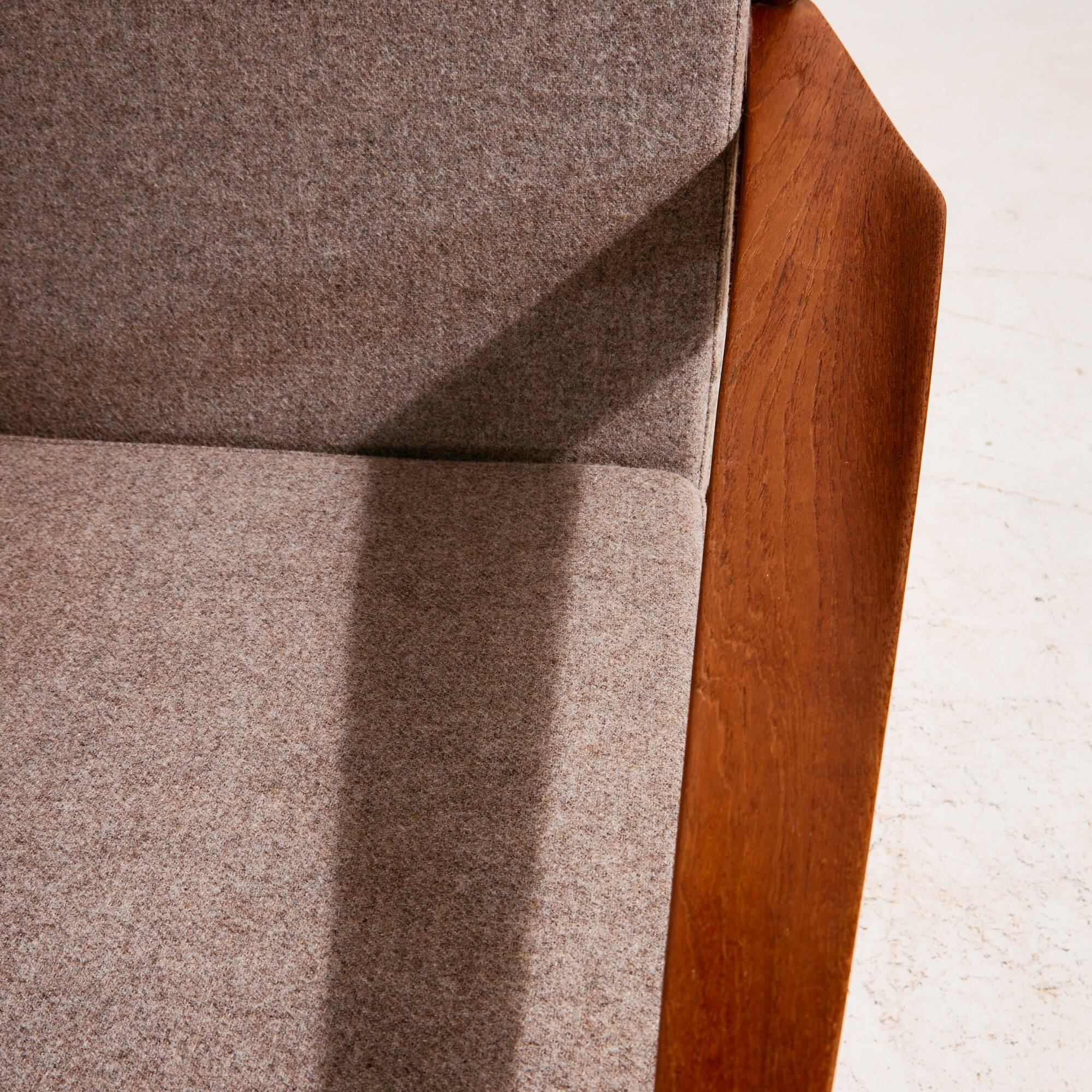 Restored teak armchair by Arne Vodder for Glostrup Møbelfabrik