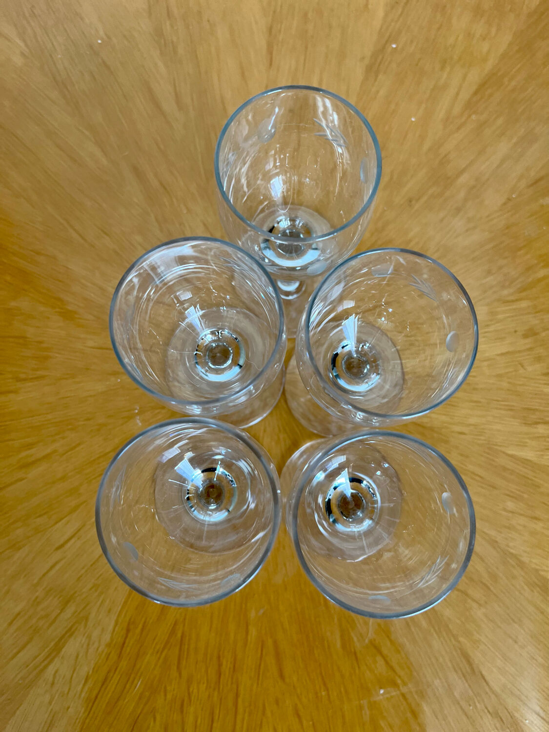 Vintage liqueur wine glasses 1960