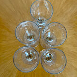 Vintage liqueur wine glasses 1960