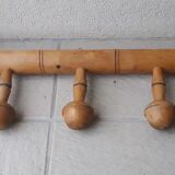 Wooden coat rack
