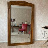 Miroir bois sculpté en chêne 1920