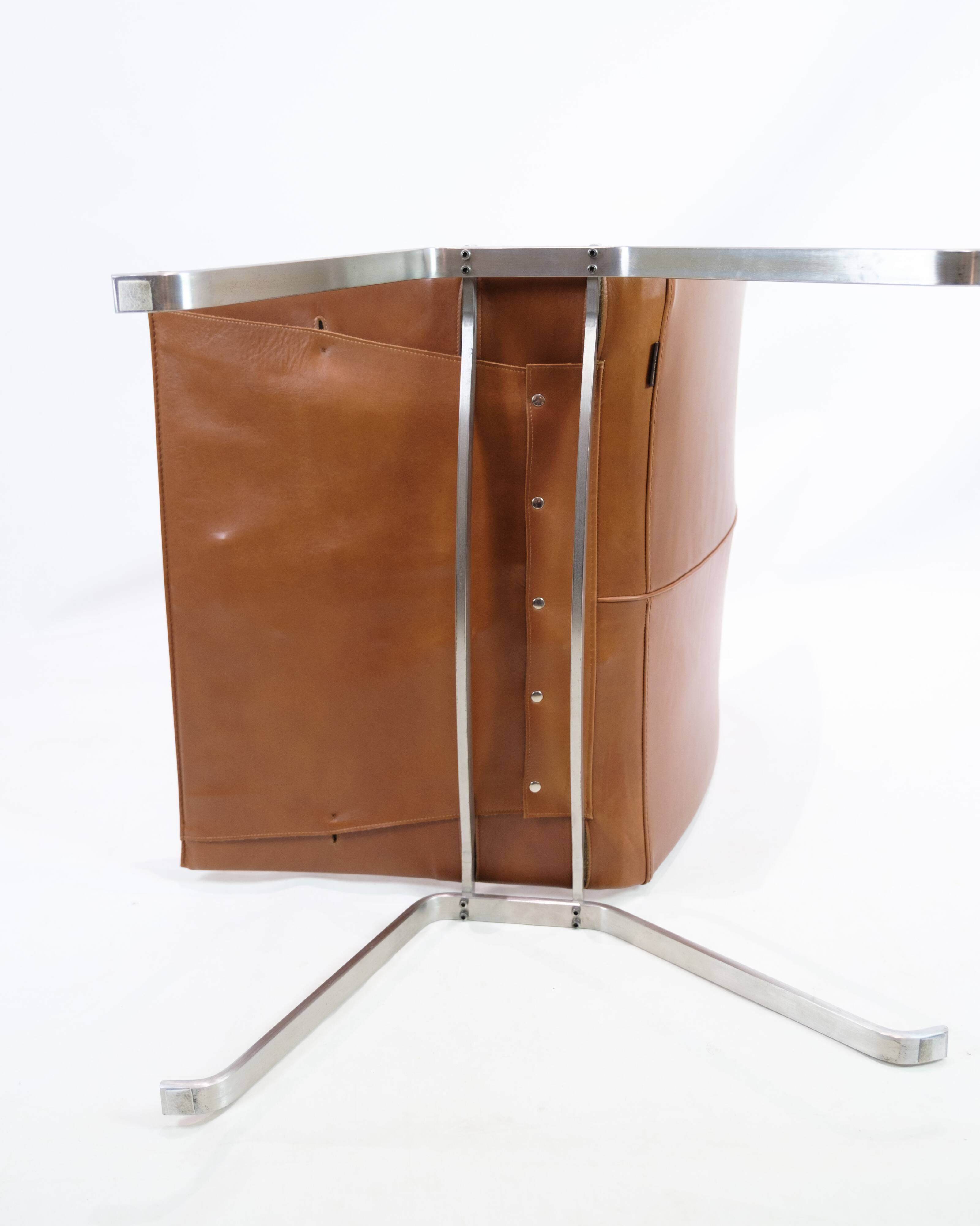 Lounge Chair Model PK 22 Made In Walnut Elegance Leather By Poul Kjærholm For Fritz Hansen