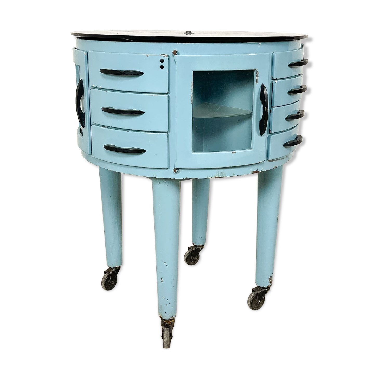 Vintage dentist cabinet leon martin girator meuble