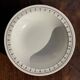 Set of a salad bowl and a vintage brown circular dish D28.