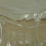 Pichet a eau en verre decor taille a facettes