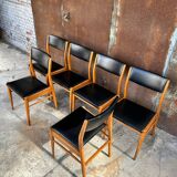 Set of 6 Scandinavian-style chairs