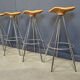 Set of Jamaica swivel bar stools by Pepe Cortès for BD Barcelona, 1990s