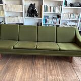 Danish style green sofa