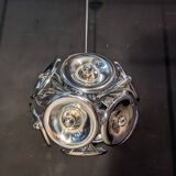 Lustre space age 70 modèle spoutnik chromé