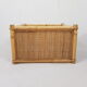 Square-shaped indoor gardener in vintage rattan bamboo