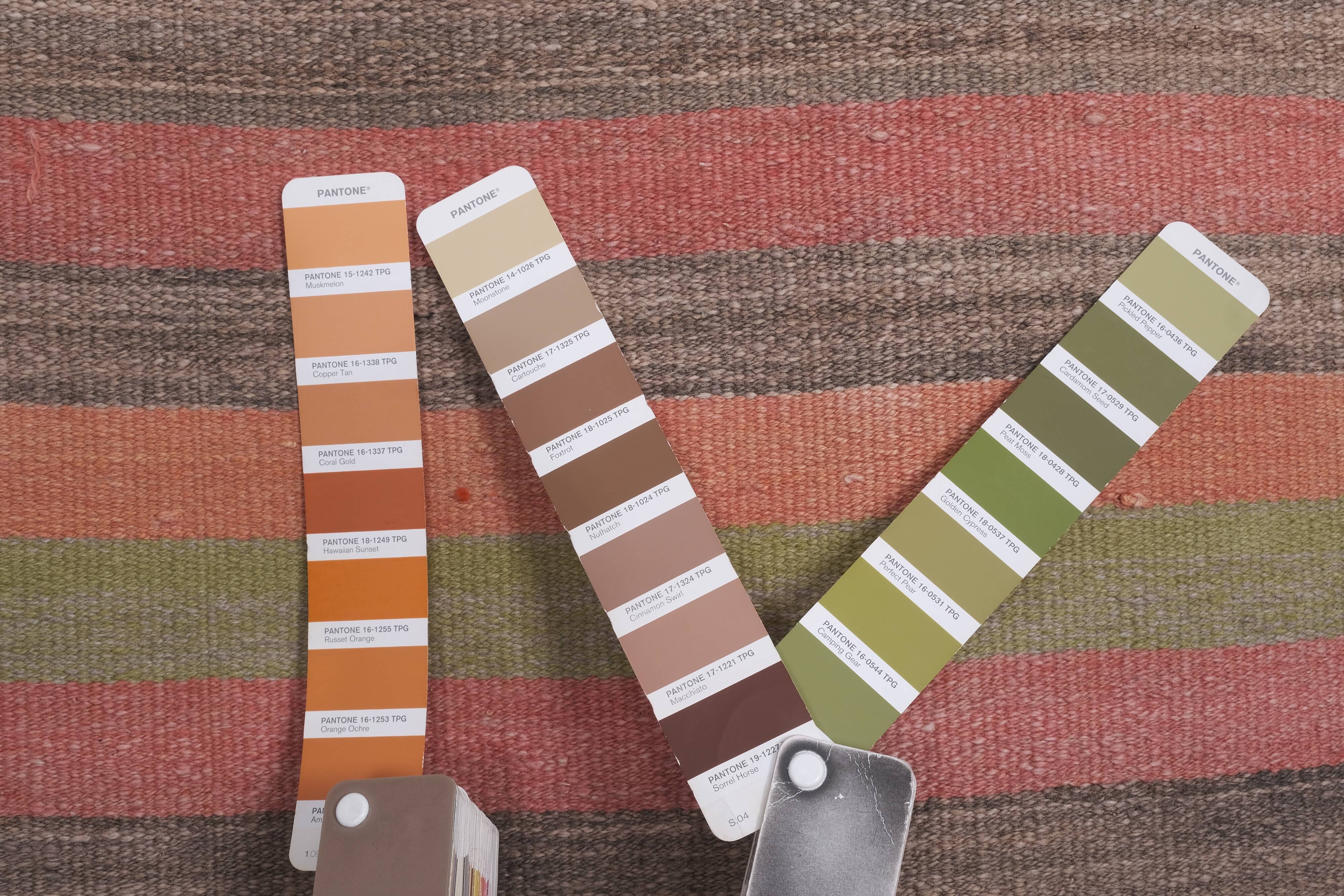 Vintage Turkish rug from Oushak, handwoven 75x353 cm