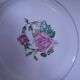 6 dessert plates in half porcelain with floral design KIFO Amandinoise