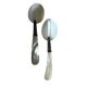 Tableware, two 20th century mother-of-pearl caviar spoons