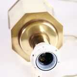 Octagonal brass lamp