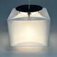 Lampe pendentif blanche vintage Cube, époque spatiale, années 1970