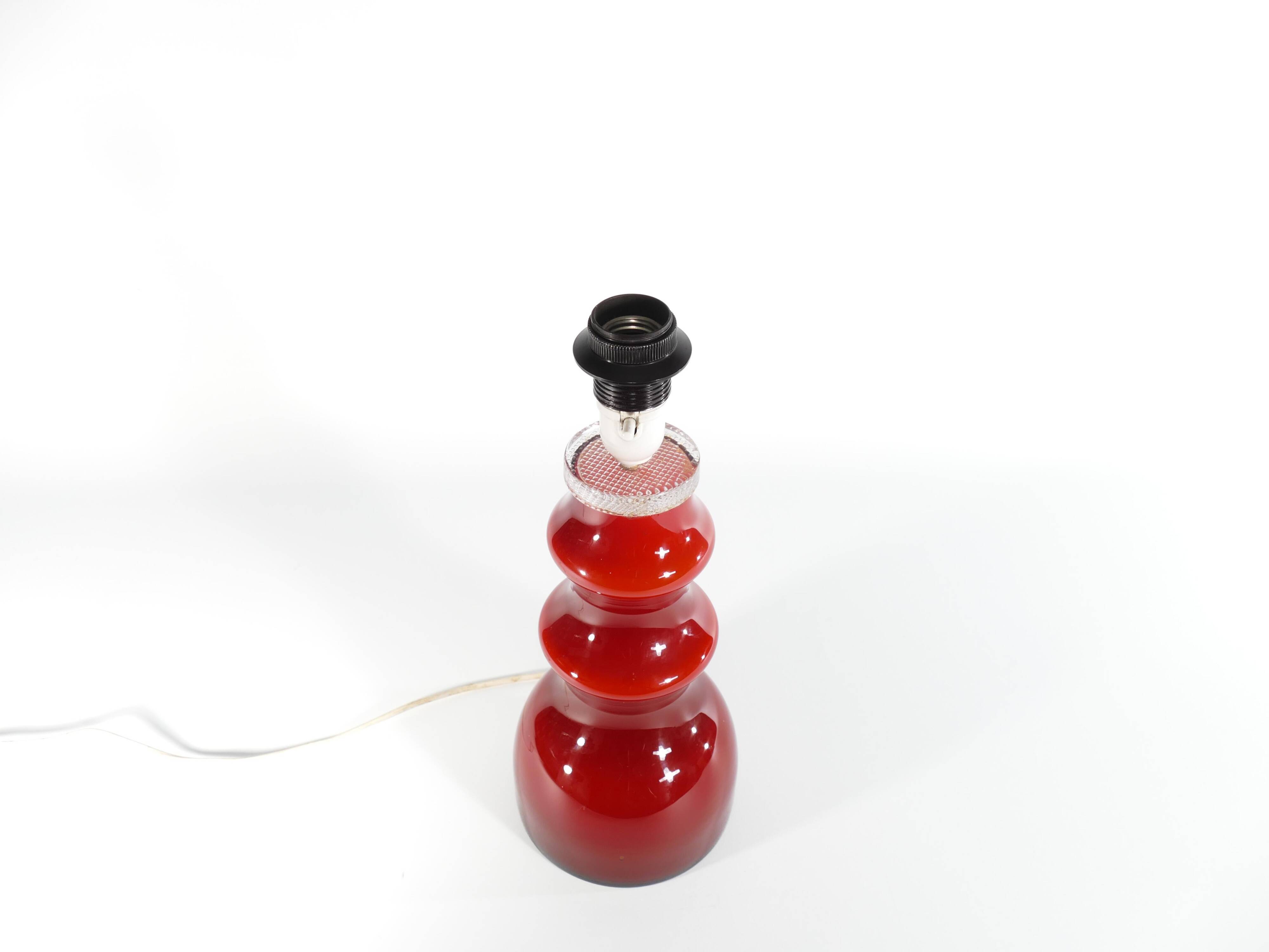 Scandinavian Modern Oxblood Red Table Lamp  by Gert Nyström for Hyllinge