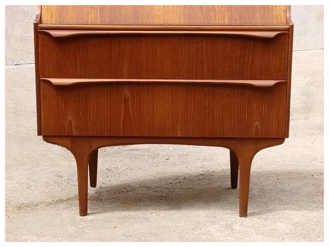 Secrétaire scandinave en teck années 60