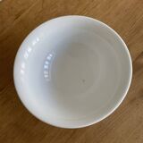 Vintage white salad bowl on pedestal 250701