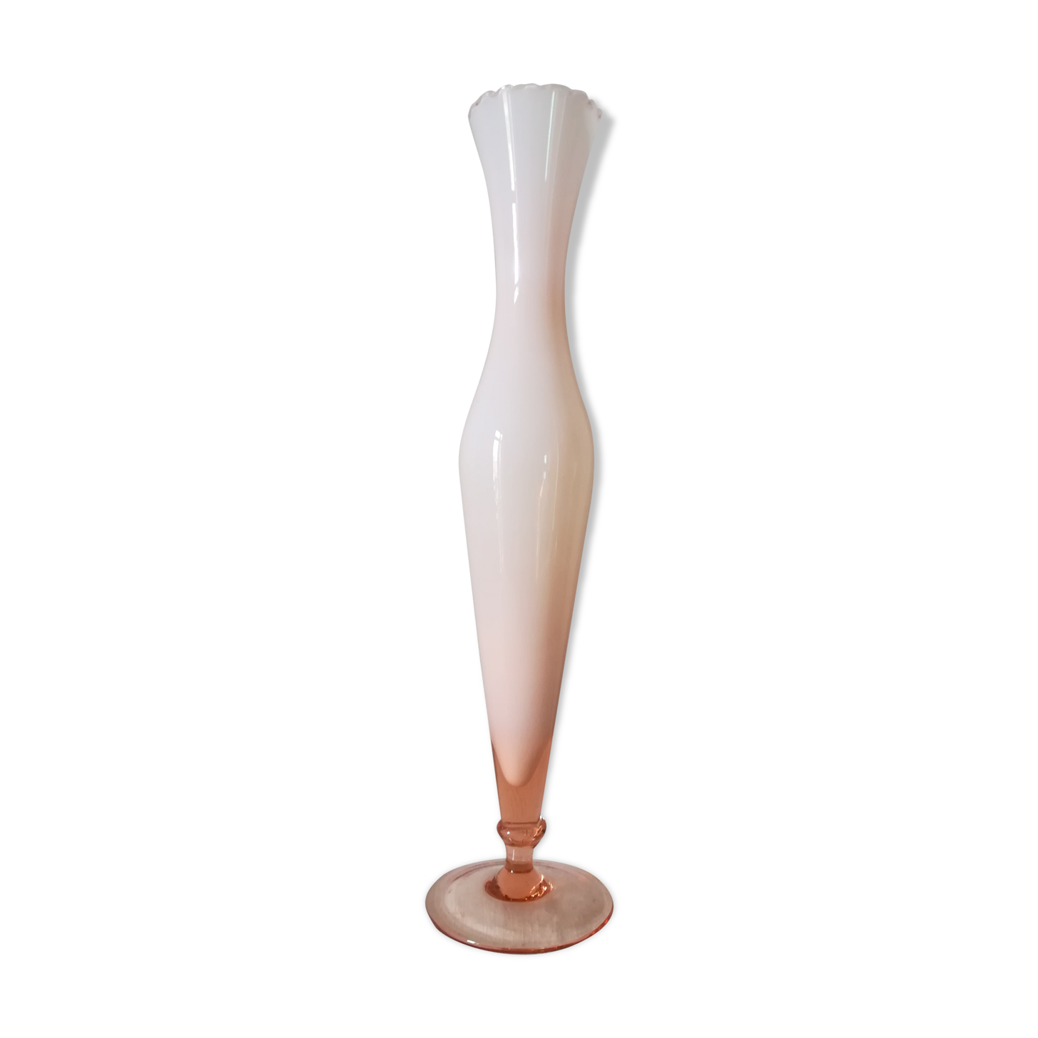 Pink opaline vase