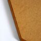 Very nice 1960s octagonal teak wall mirror | 45cm