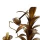 1960s Hollywood Style Gold Metal Chandelier, Fleuri