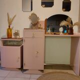 Art Deco dressing table / bedside table set