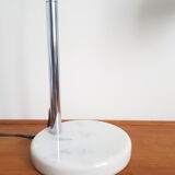 Vintage lamp chrome and marble