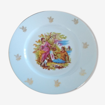 Assiette décorative en porcelaine de Limoges