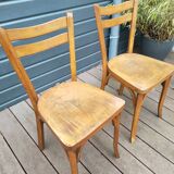 Pair of Baumann bistro chairs no. 56