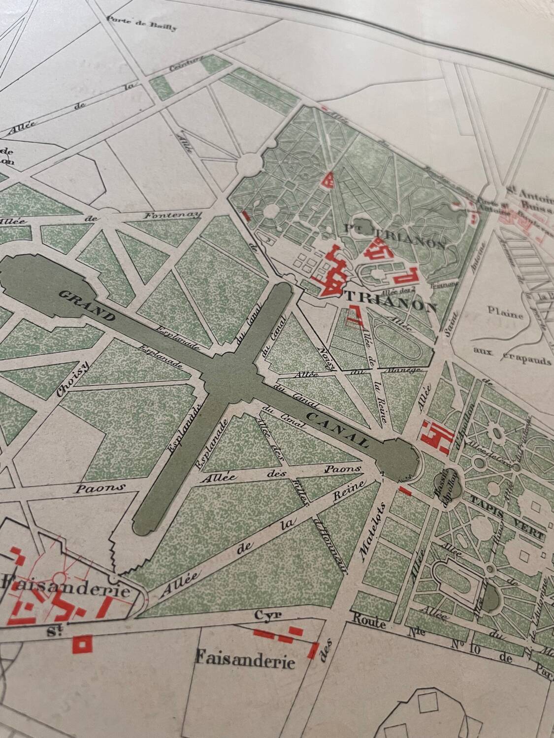 Plan de Versailles à la fin du XIXème siècle