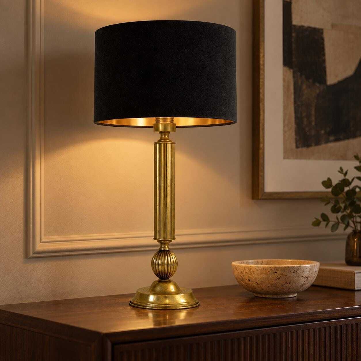 Vintage Brass Table Lamp Base / Hollywood Regency Lamp / Neoclassical Light