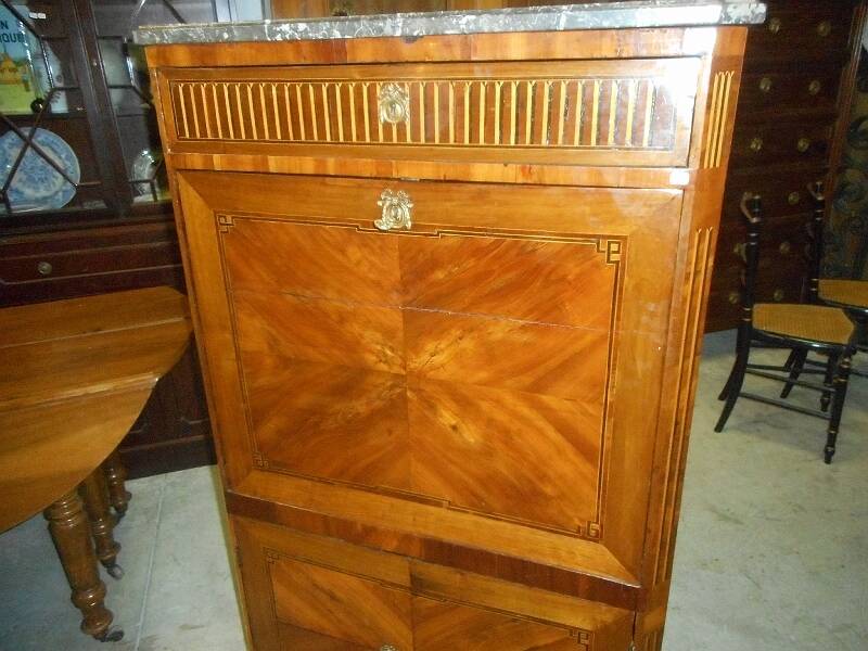 Secretary louis xvi marble tray from the 19th century