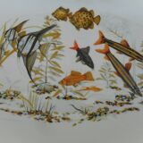 Plat à poisson en porcelaine