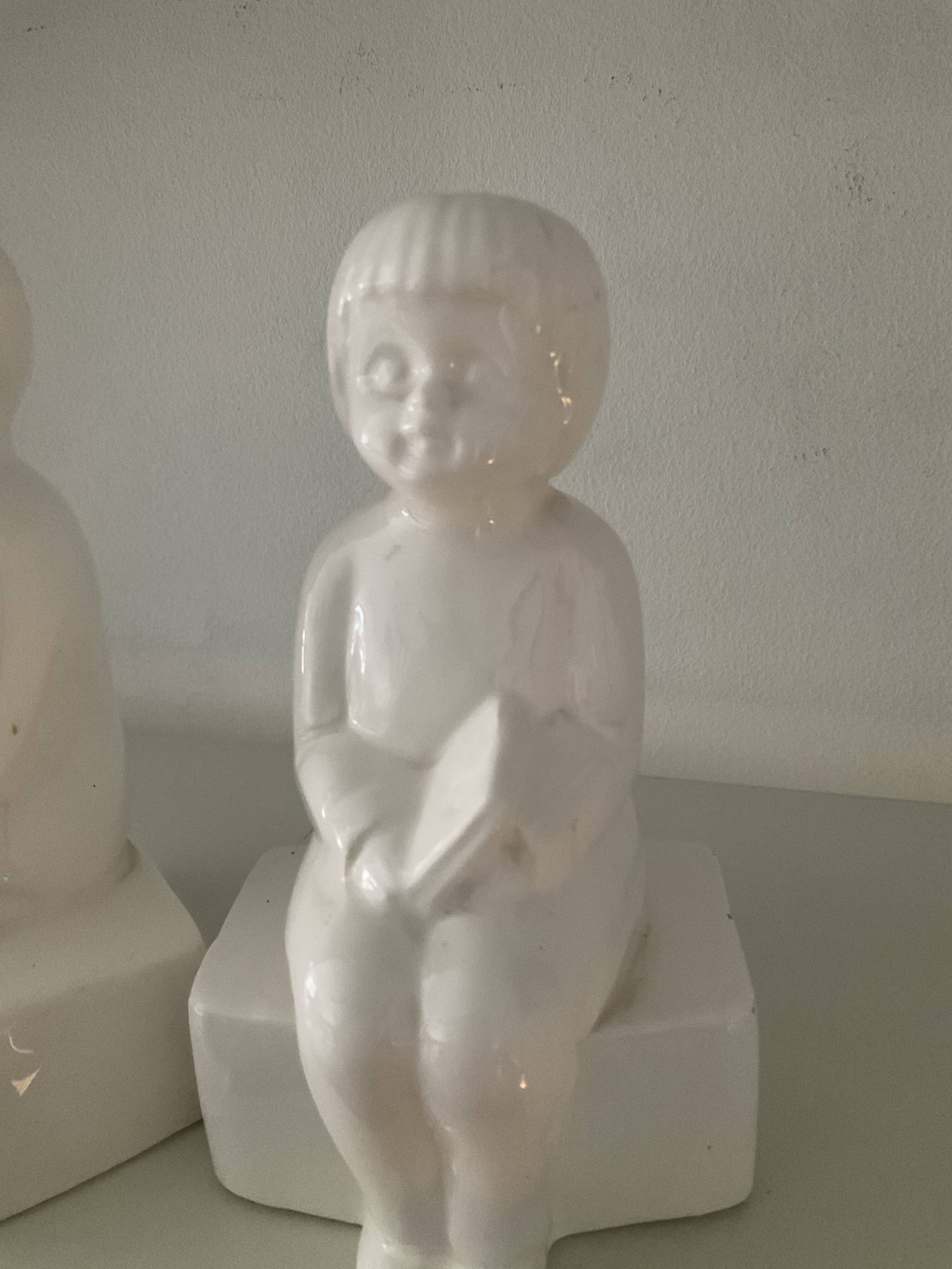 Vintage ceramic bookends