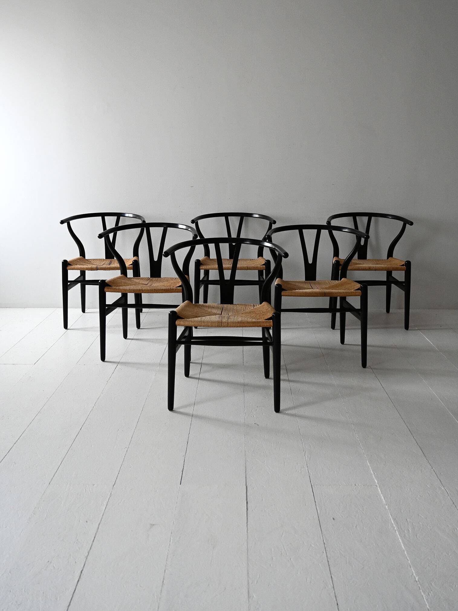 Set of 6 CH24 chairs by Hans Wegner